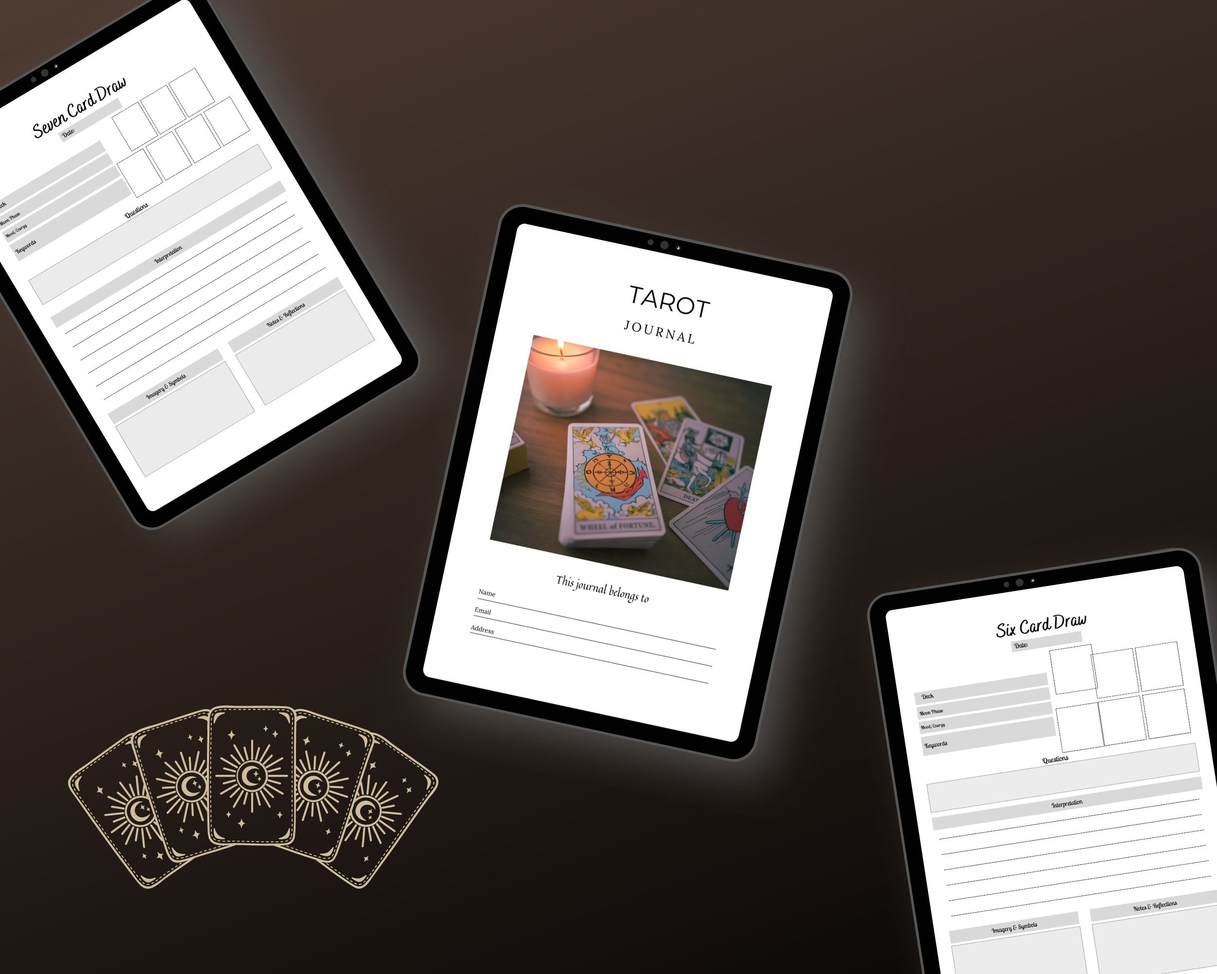 Editable Tarot Planner in Canva | Commercial Use