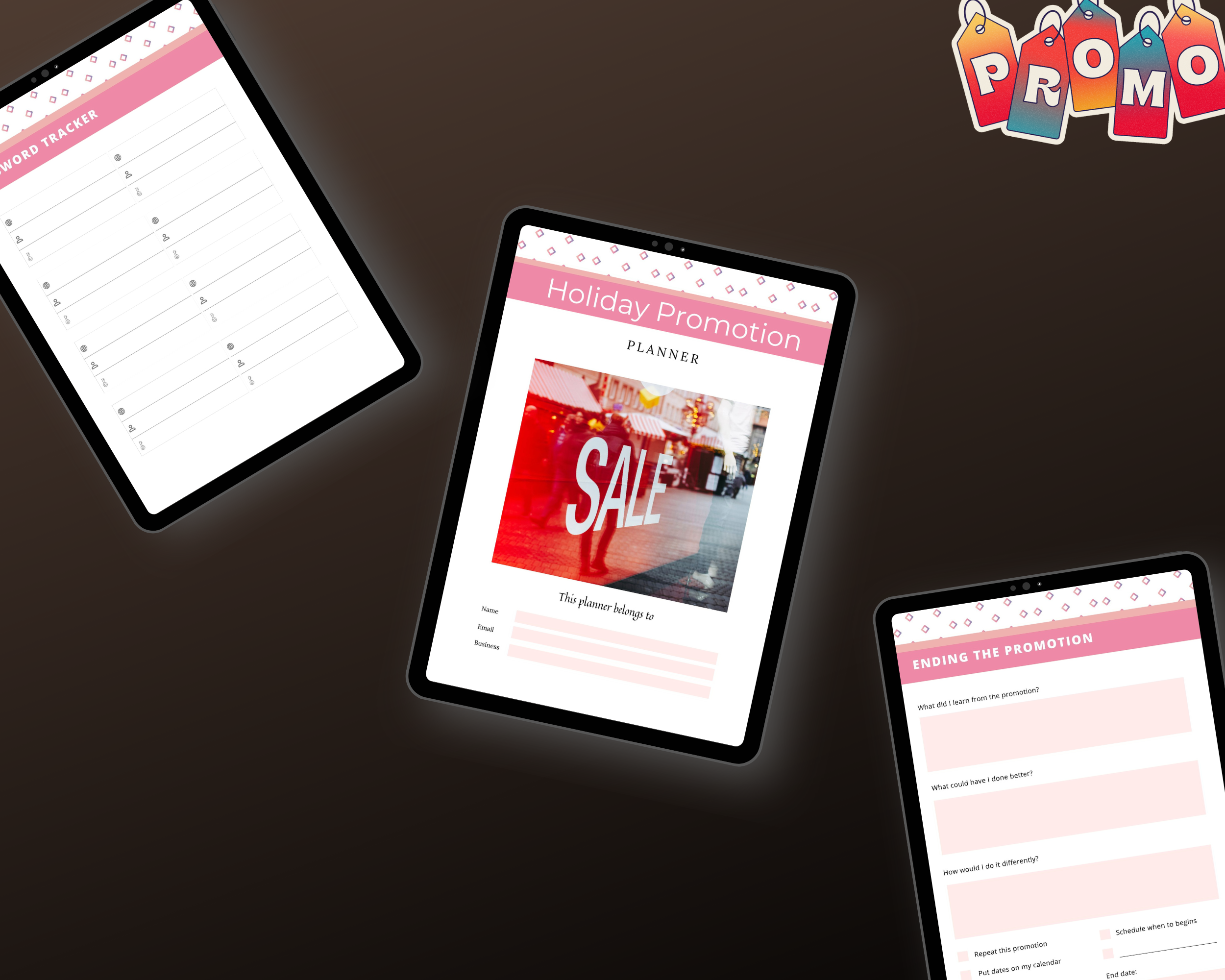 Editable Holiday Promotion Planner in Canva | Commercial Use