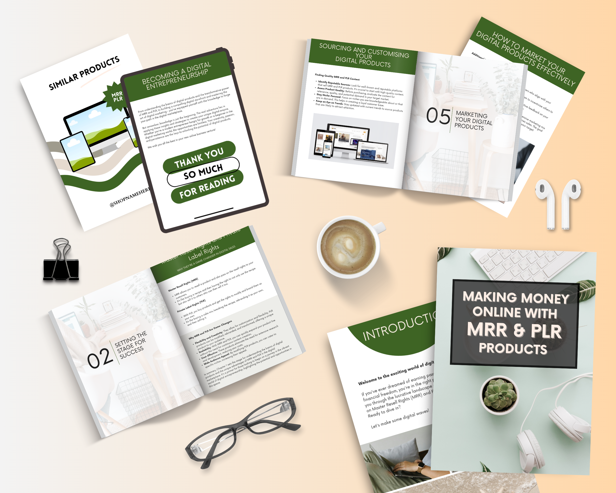 Make Money Online with MRR and PLR Products Ebook in Canva