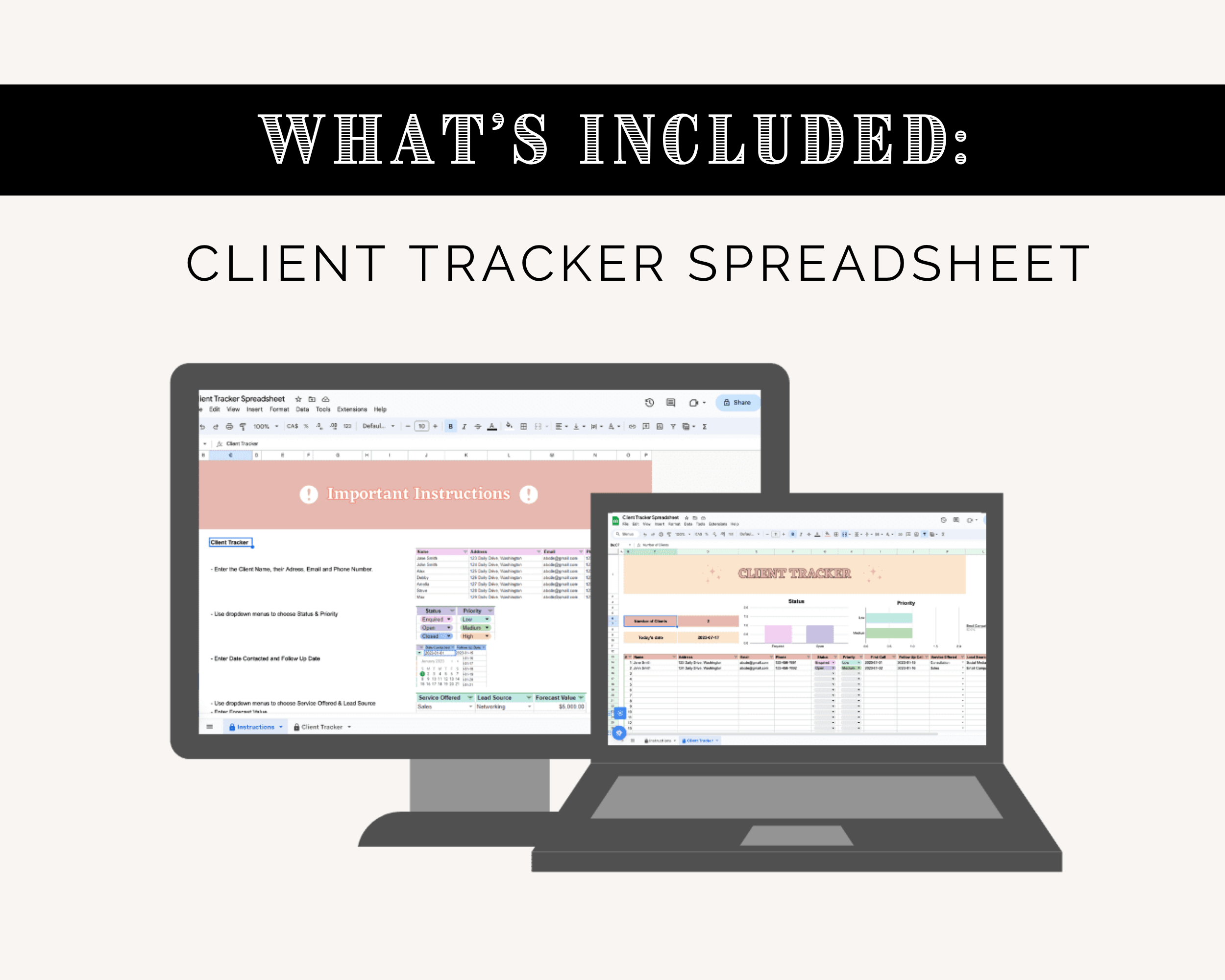 The CEO Business Spreadsheets | Marketing Spreadsheets | Productivity Spreadsheets