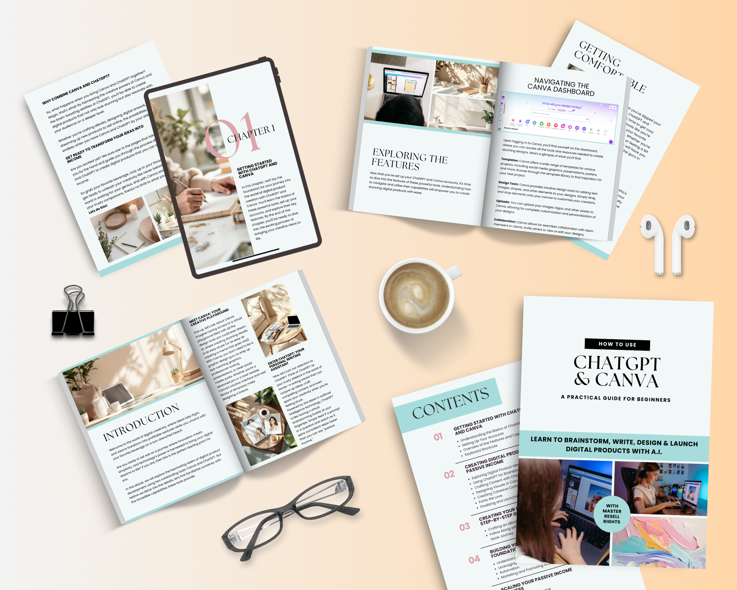 Passive Income With Canva & Chat GPT Ebook in Canva with PLR, MRR Rights
