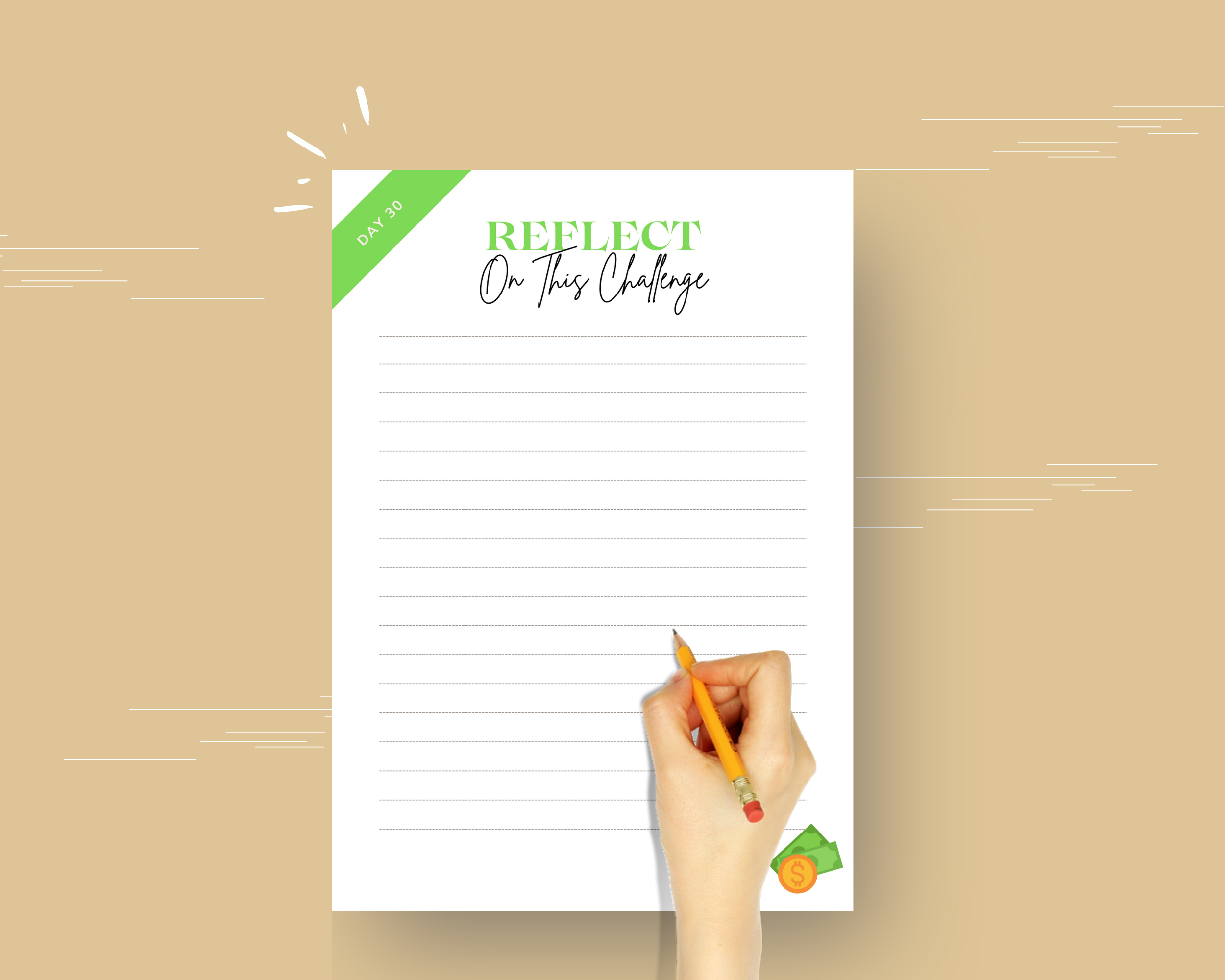 30 Day No Spend Challenge | Savings Planner