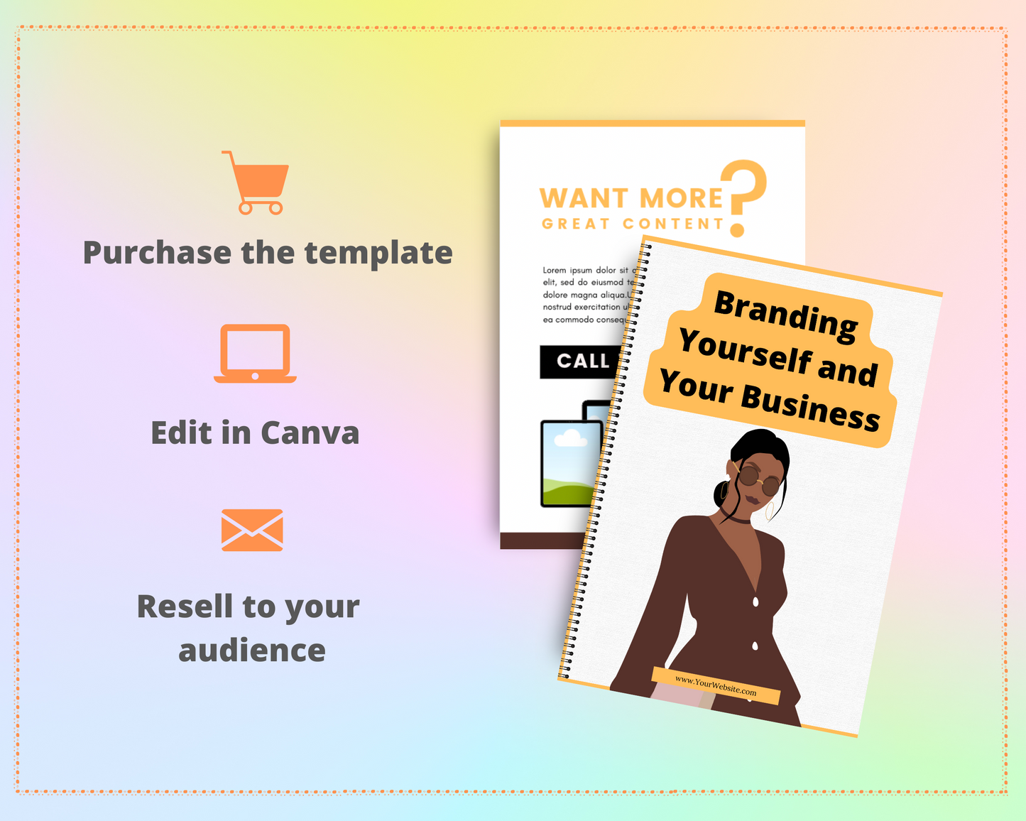 Editable Branding Yourself and Your Business | Done-for-You Ebook in Canva