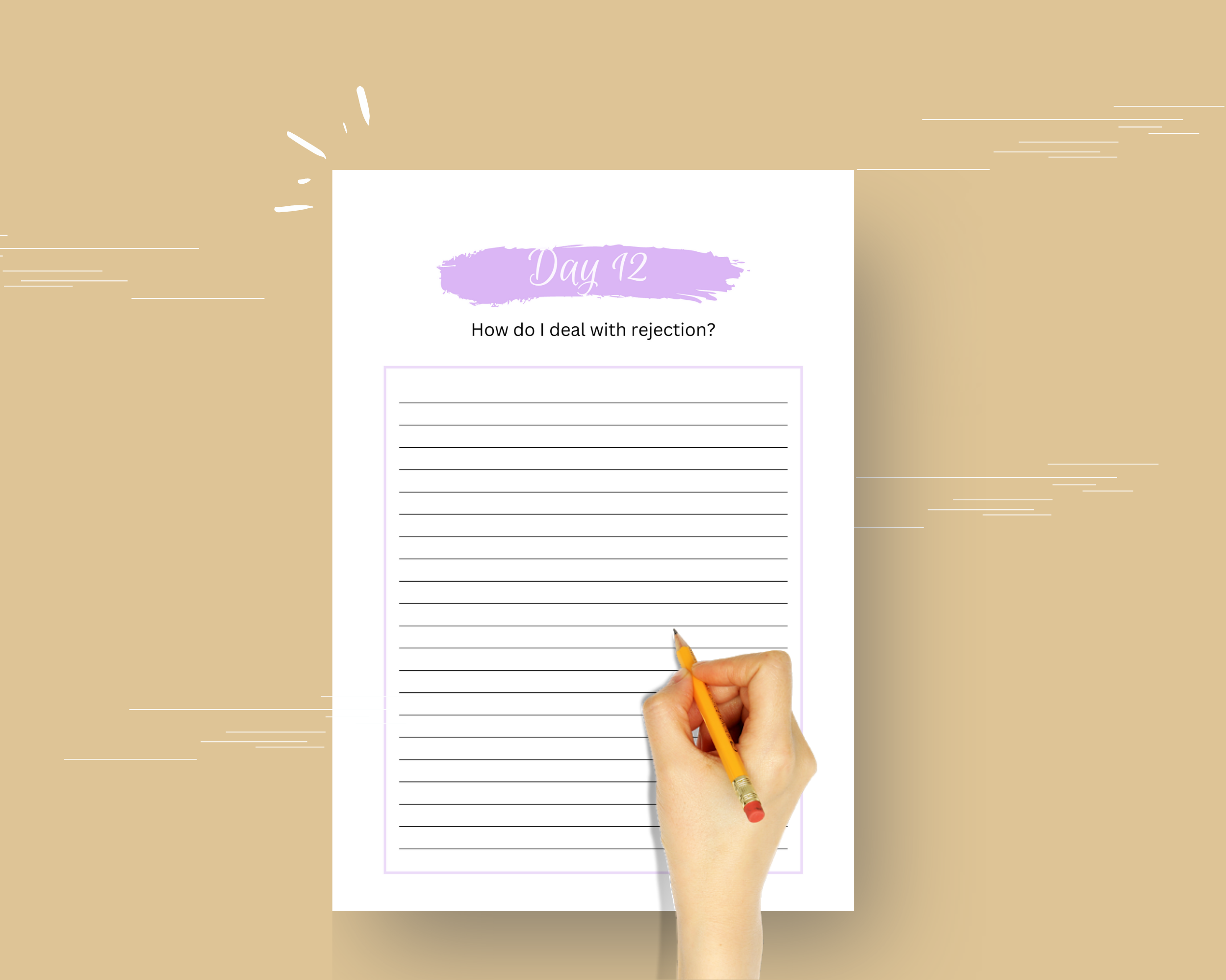 30-Day Self Awareness Challenge | Editable Canva Template A4 Size