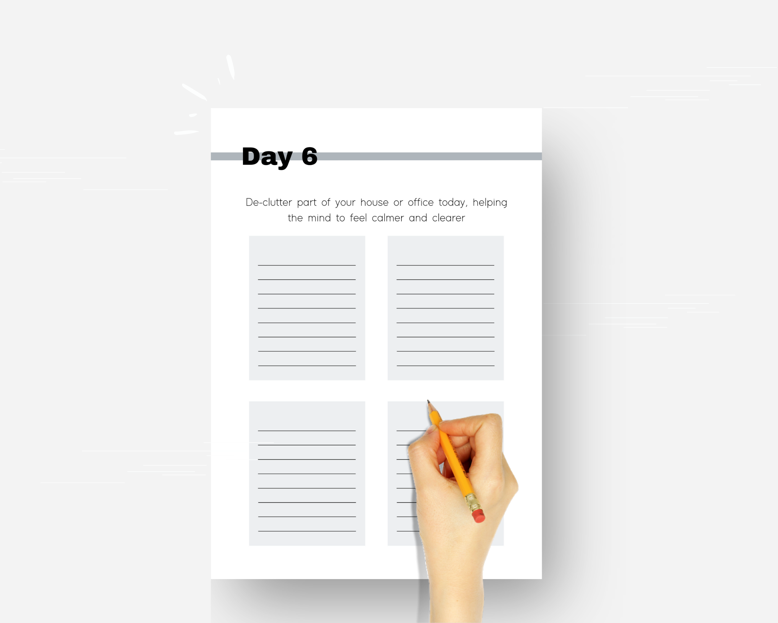 30-Day Mindfulness Challenge | Editable Canva Template A4 Size