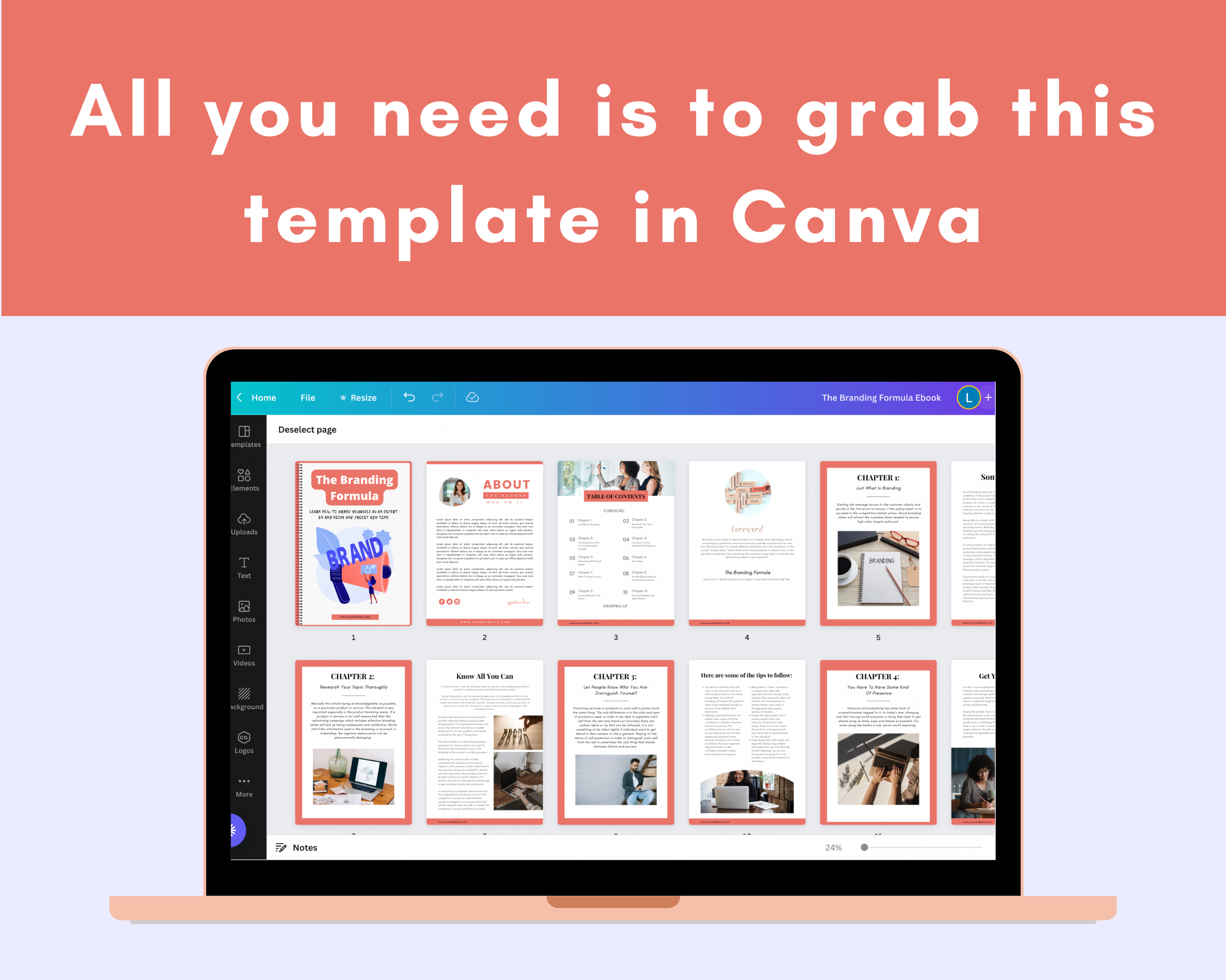 Editable DFY Branding Formula | Done-for-You Ebook in Canva