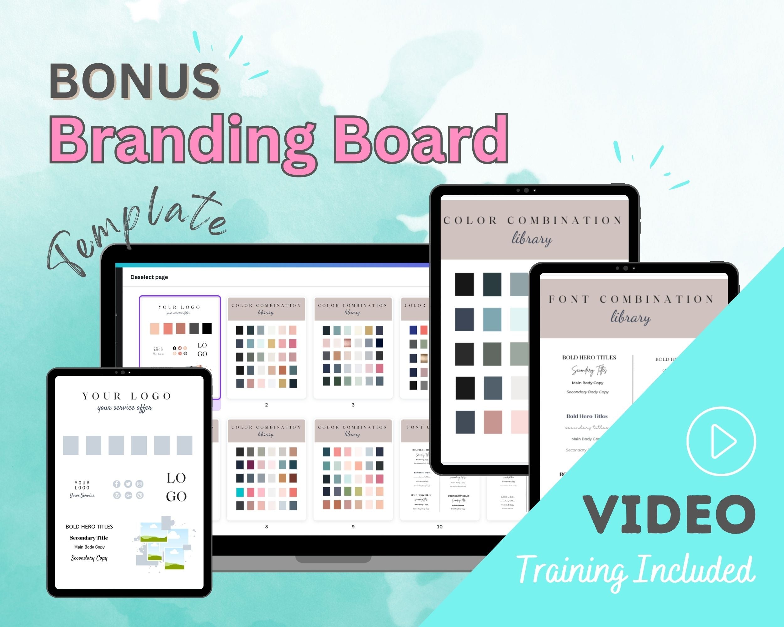 Turquoise Sales Page Template in Thrivecart