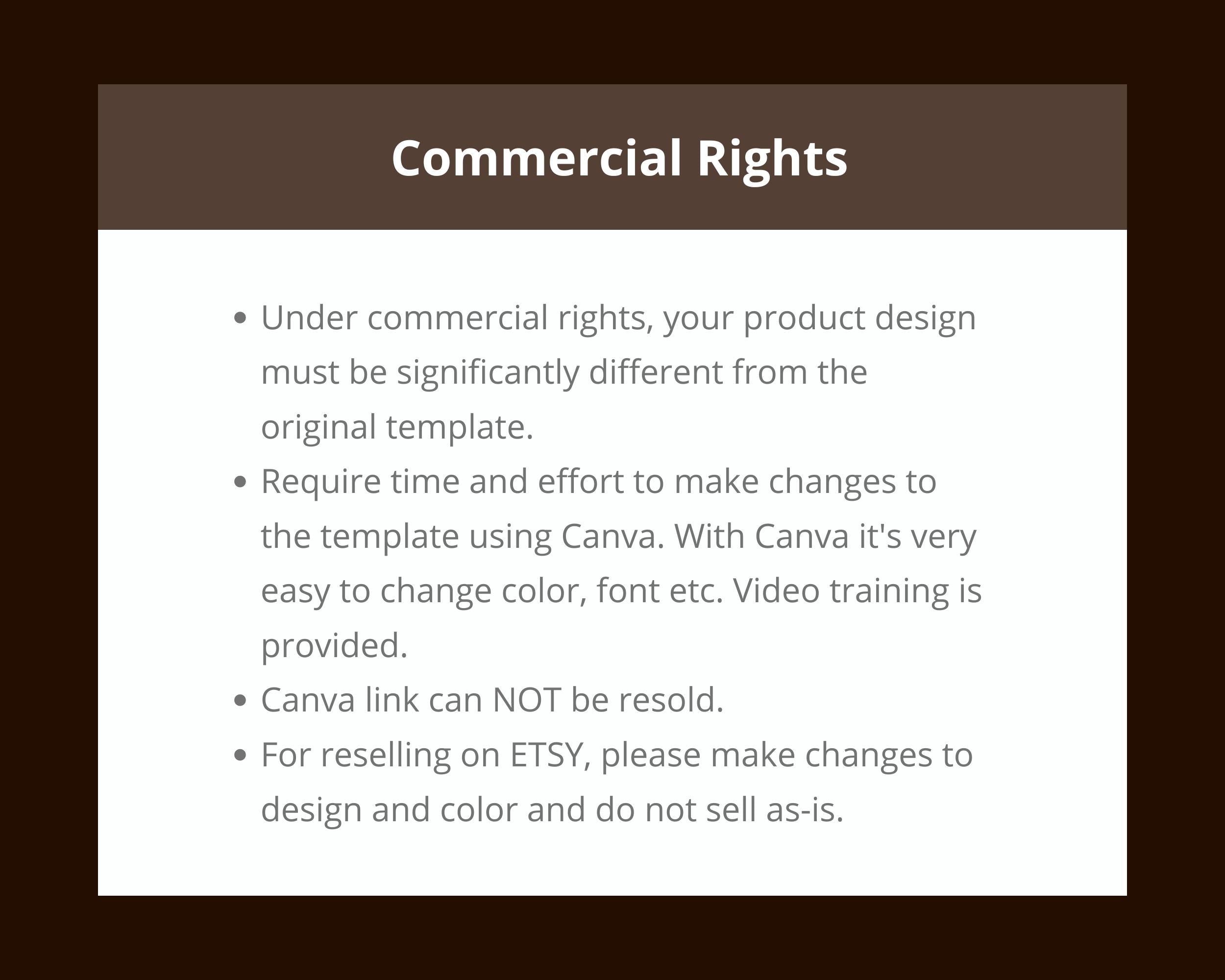 Editable Tshirt Business Planner in Canva | Commercial Use