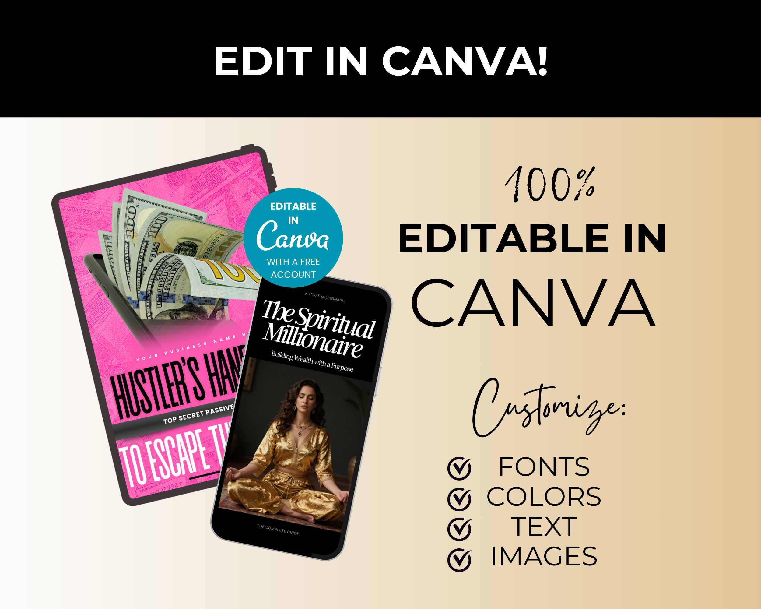 Mega Bundle of 28 PLR Ebooks in Canva