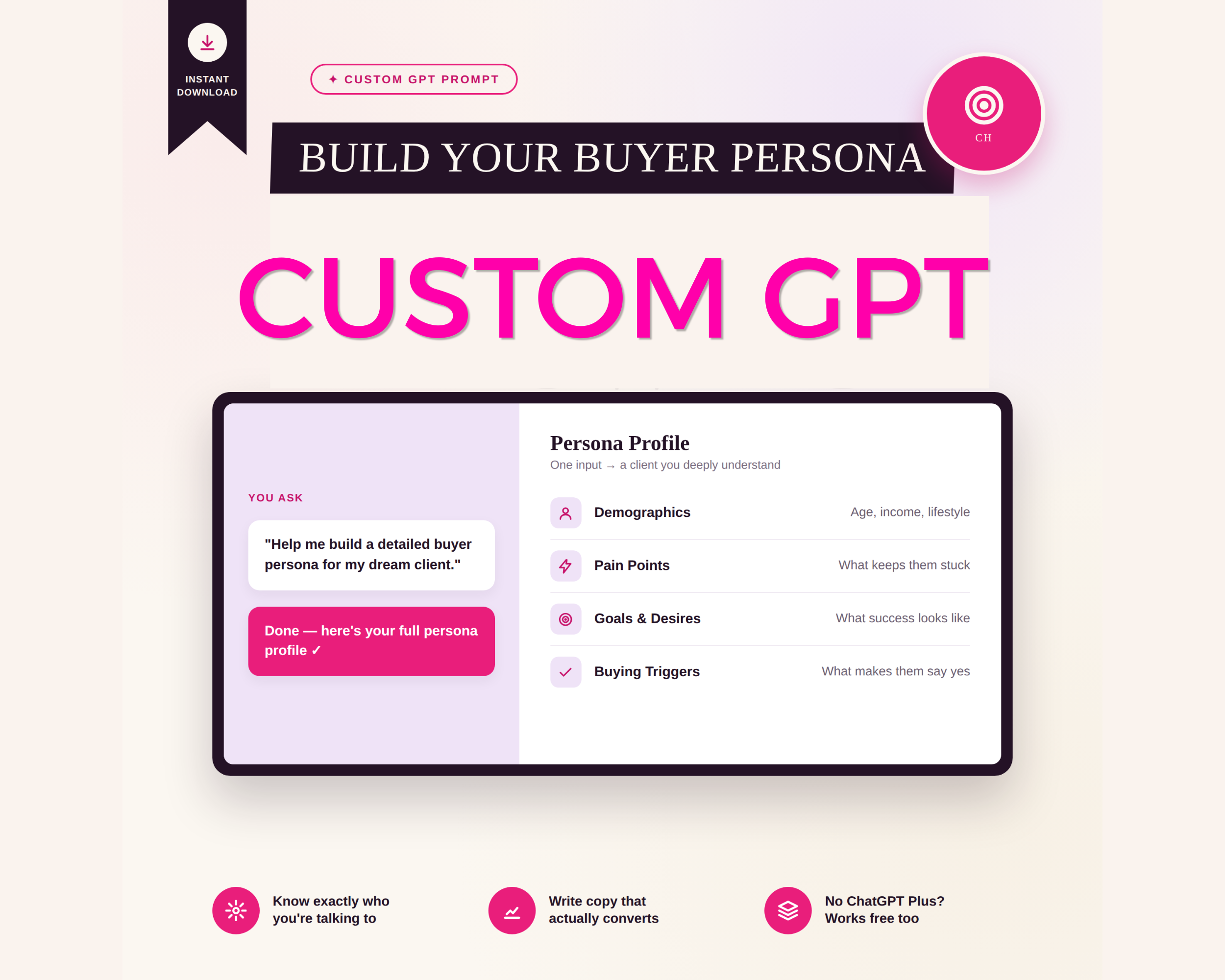 Buyer Persona Wizard Custom GPT