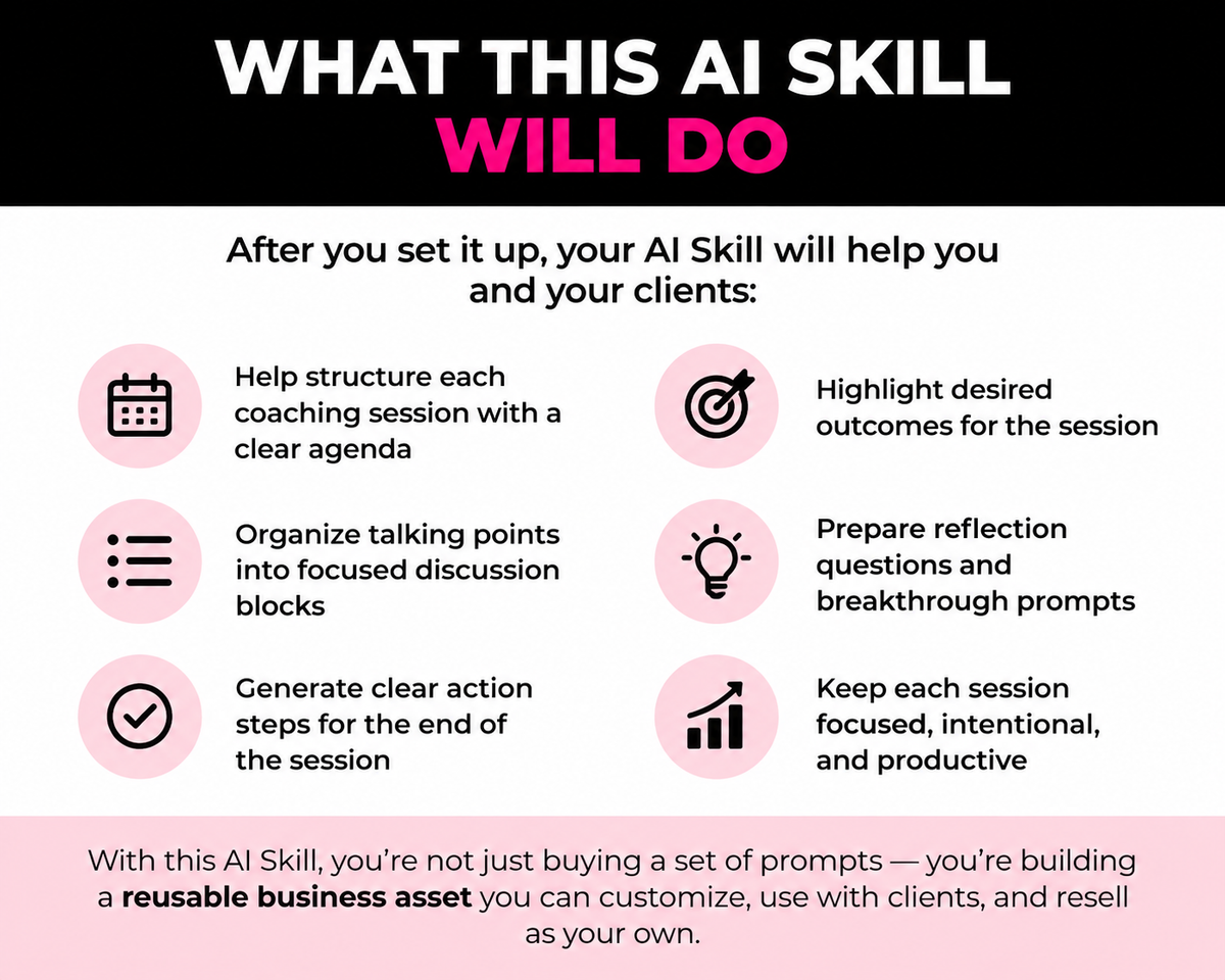 White-Label Coaching Session Planner Skill