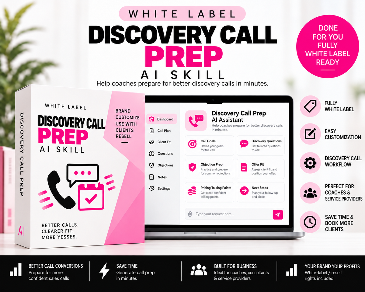 White-Label Discovery Call Prep Skill