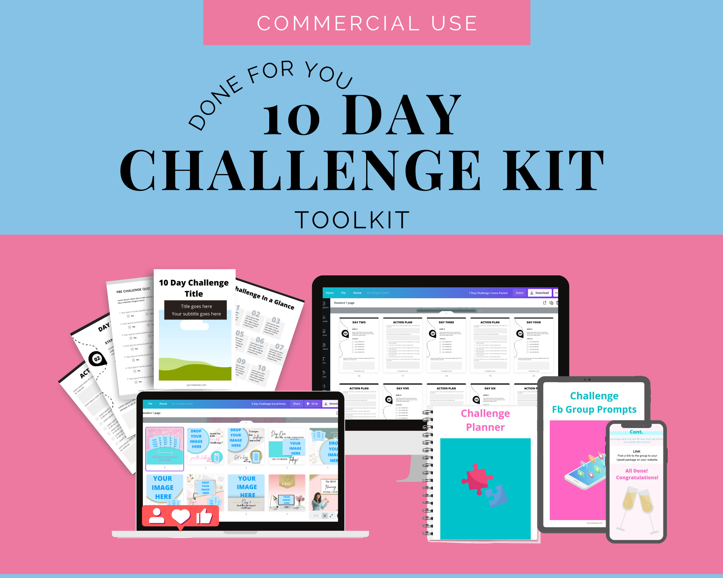 10-Day Challenge | Irresistible Online Challenge | Email Sequences | Facebook Ad Graphics