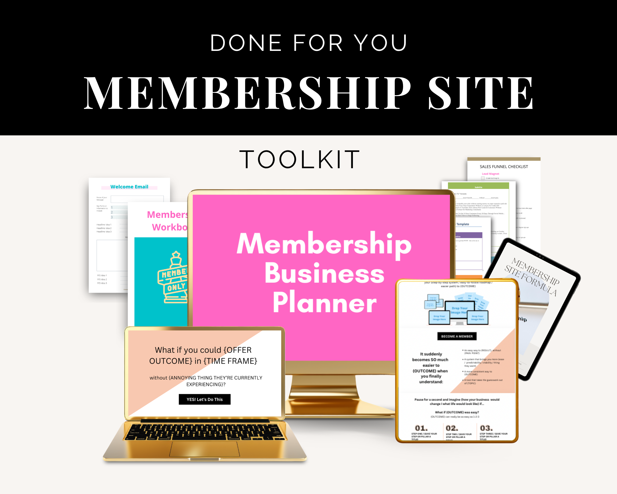 Membership Toolkit Courses | Business Planner | Membership Sales Copy Email Series