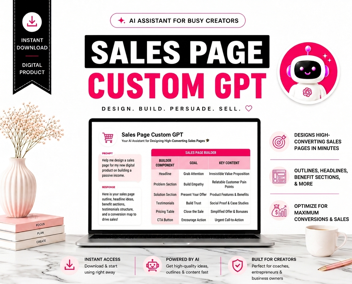 Sales Page Custom GPT
