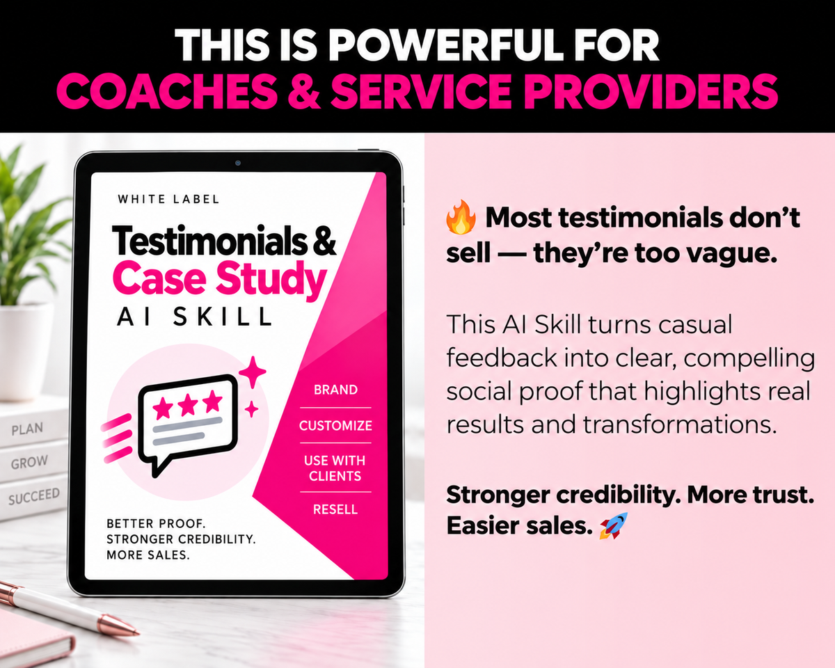 White-Label Testimonial & Case Study Skill