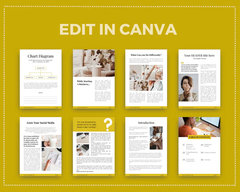 Gold Lead Magnet Template | Lead Magnet Design in Canva | Commercial Use