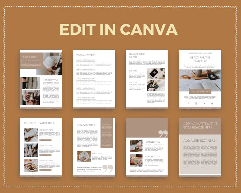 Boho Lead Magnet Template | Lead Magnet Design in Canva | Commercial Use