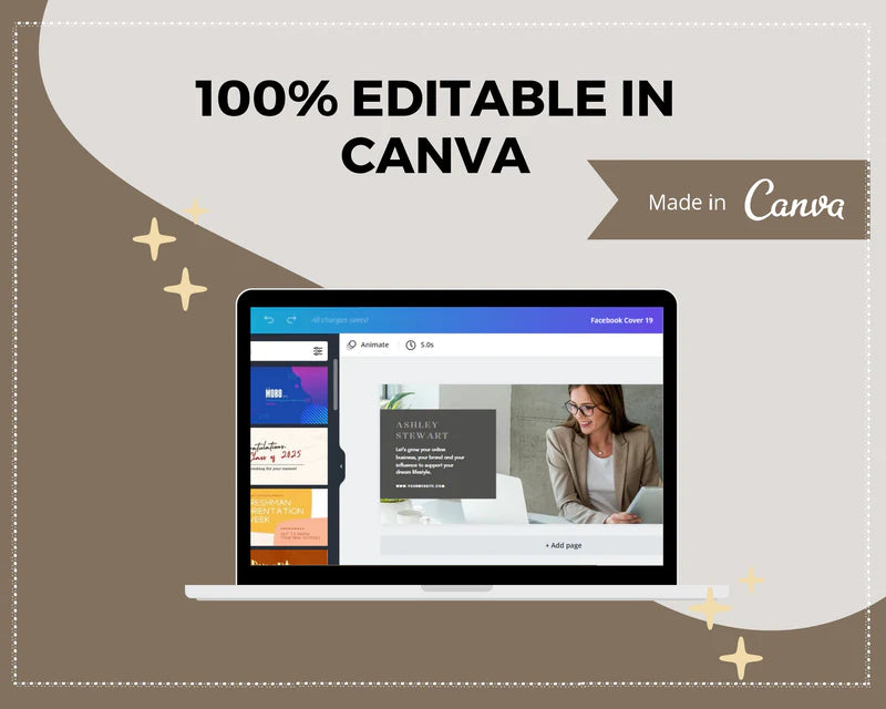 Facebook Timeline Cover Templates, Canva Template, Web Banner, Photo Banner, Facebook Template