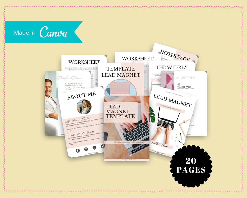 Modern Lead Magnet Template | Lead Magnet Design in Canva | Commercial Use