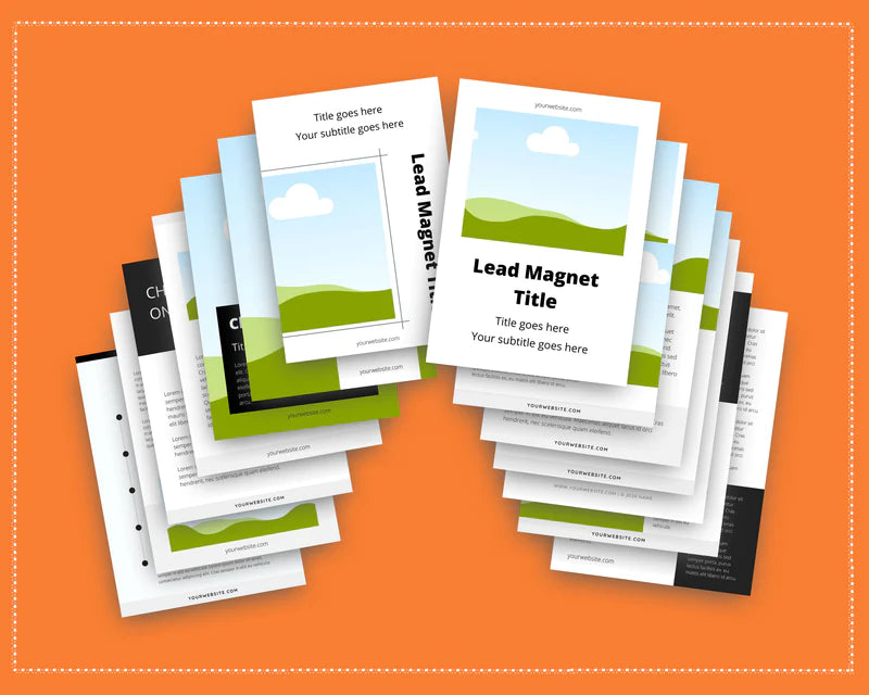Black and White Lead Magnet Template | Lead Magnet Design in Canva | Commercial Use