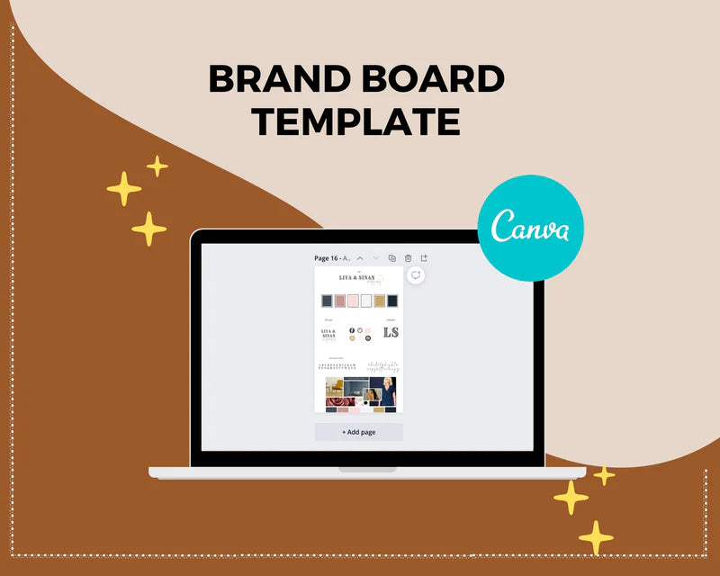 Canva Brand Kit Template | Mini Brand Board Template | Commercial Use