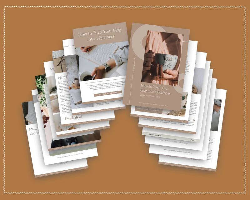 Boho Lead Magnet Template | Lead Magnet Design in Canva | Commercial Use
