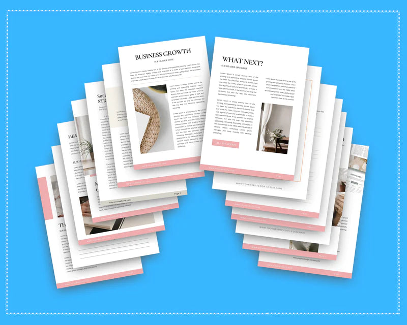 Pink Lead Magnet Template | Lead Magnet Design in Canva | Commercial Use