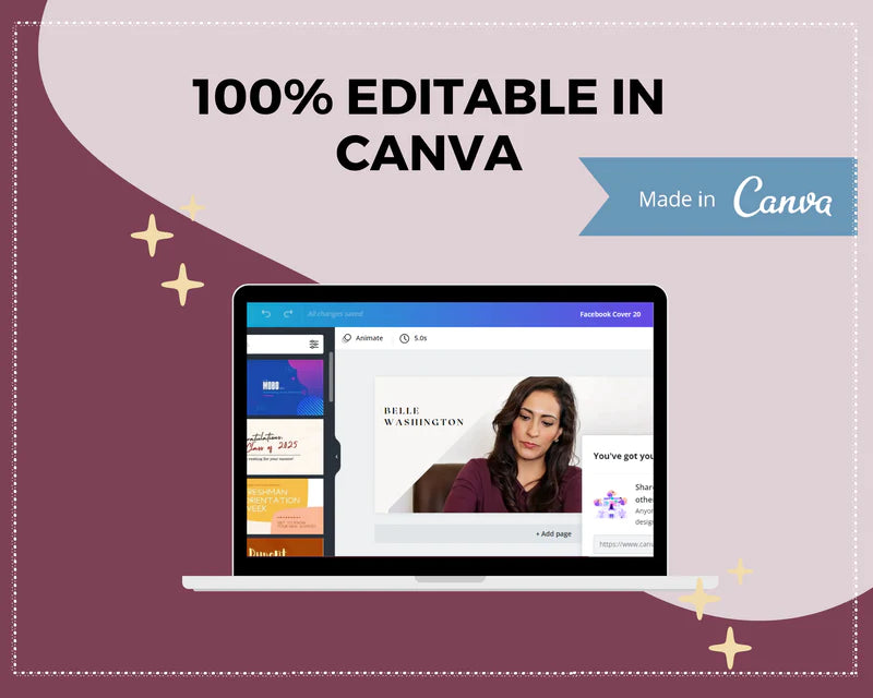 Facebook Timeline Cover Templates, Facebook Banner in Canva