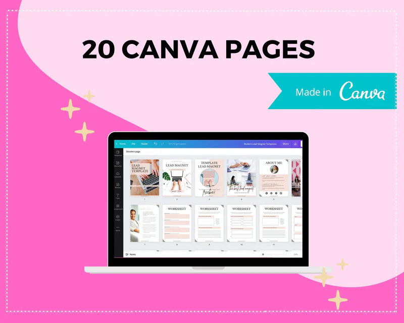 Modern Lead Magnet Template | Lead Magnet Design in Canva | Commercial Use