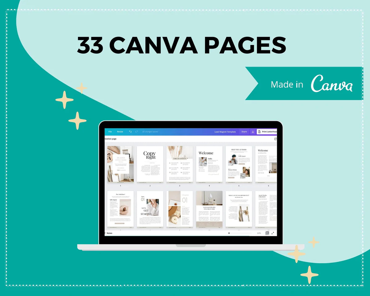 Brown Lead Magnet Template | Lead Magnet Design in Canva | Commercial Use