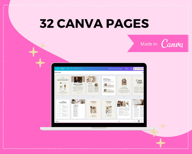 Pastel Lead Magnet Template | Lead Magnet Design in Canva | Commercial Use