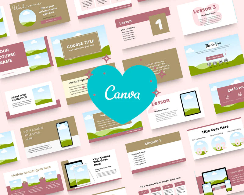 Online course slide deck | Webinar slide deck | Course slides