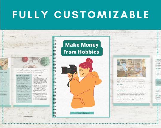 Editable Make Money From Hobbies Ebook | Done-for-You Ebook in Canva