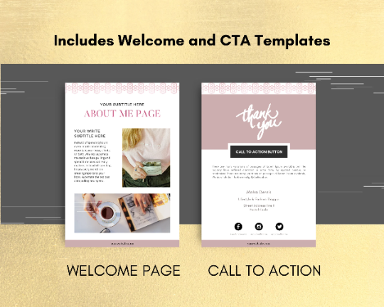 Editable Getting More Customers With Social Media Mini Ebook | Done-for-You Ebook in Canva