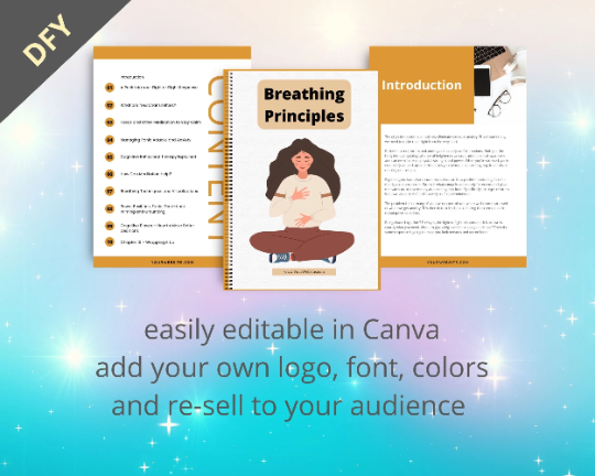 Editable Breathing Principles Ebook | Done-for-You Ebook in Canva