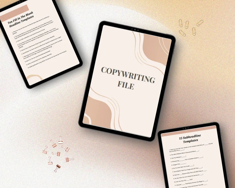 Fill In The Blank Headline and Subheadline Templates | Bullet Point Templates | Copywriting File