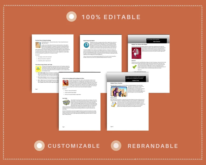 Done for You Online Course | Organizational Skills | Administrative Course in a Box | 12 Lessons