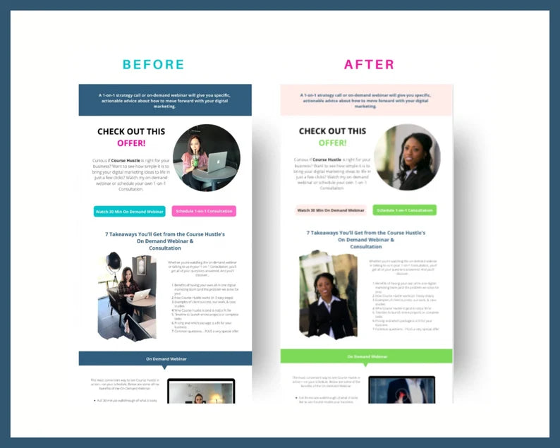 Book a Call Landing Page | Landing Page Canva Mockup