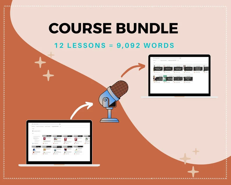 Done for You Online Course | Organizational Skills | Administrative Course in a Box | 12 Lessons