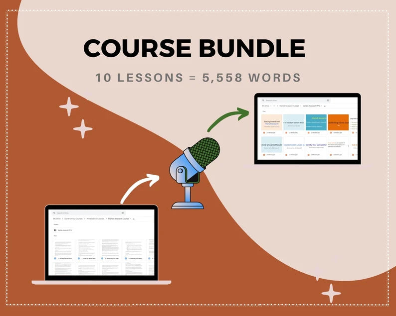 Done for You Online Course | Market Research | Professional Course in a Box | 10 Lessons