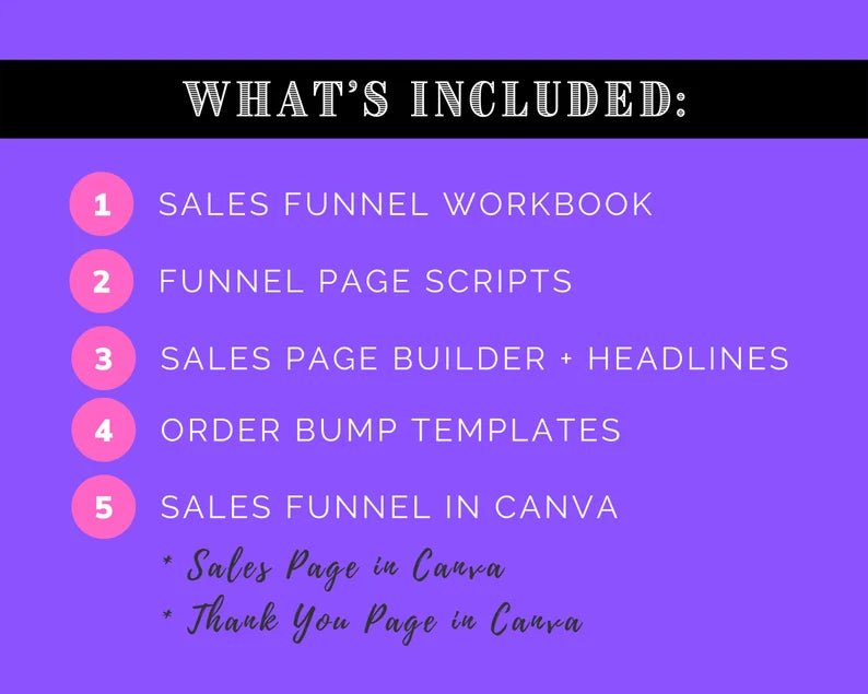 Sales Funnel Toolkit | Sales Funnel Workbook | Sales Page Builder