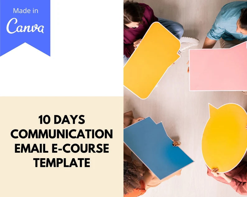 Email eCourse Template | Newsletter Template | Editable Communication Emails