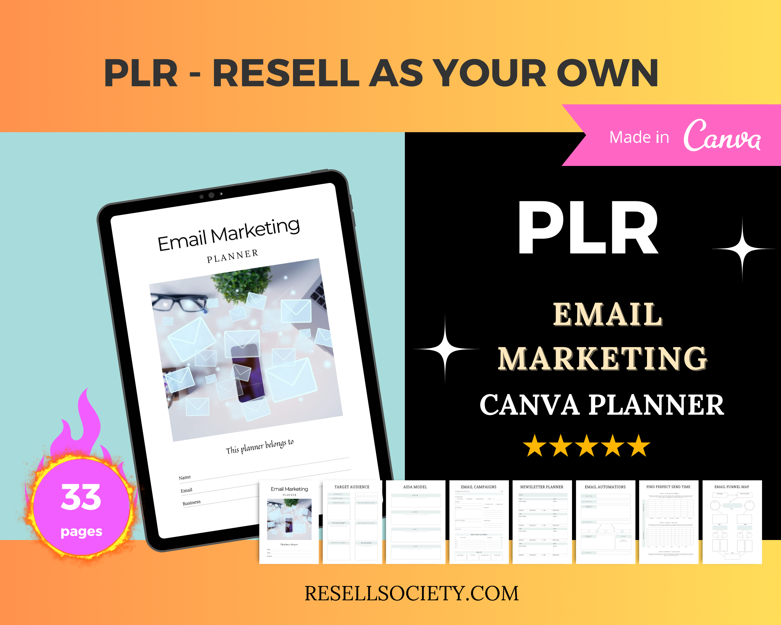 Editable Email Planner Templates in Canva | Marketing Templates