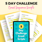 Email Scripts for 5 Day Challenge