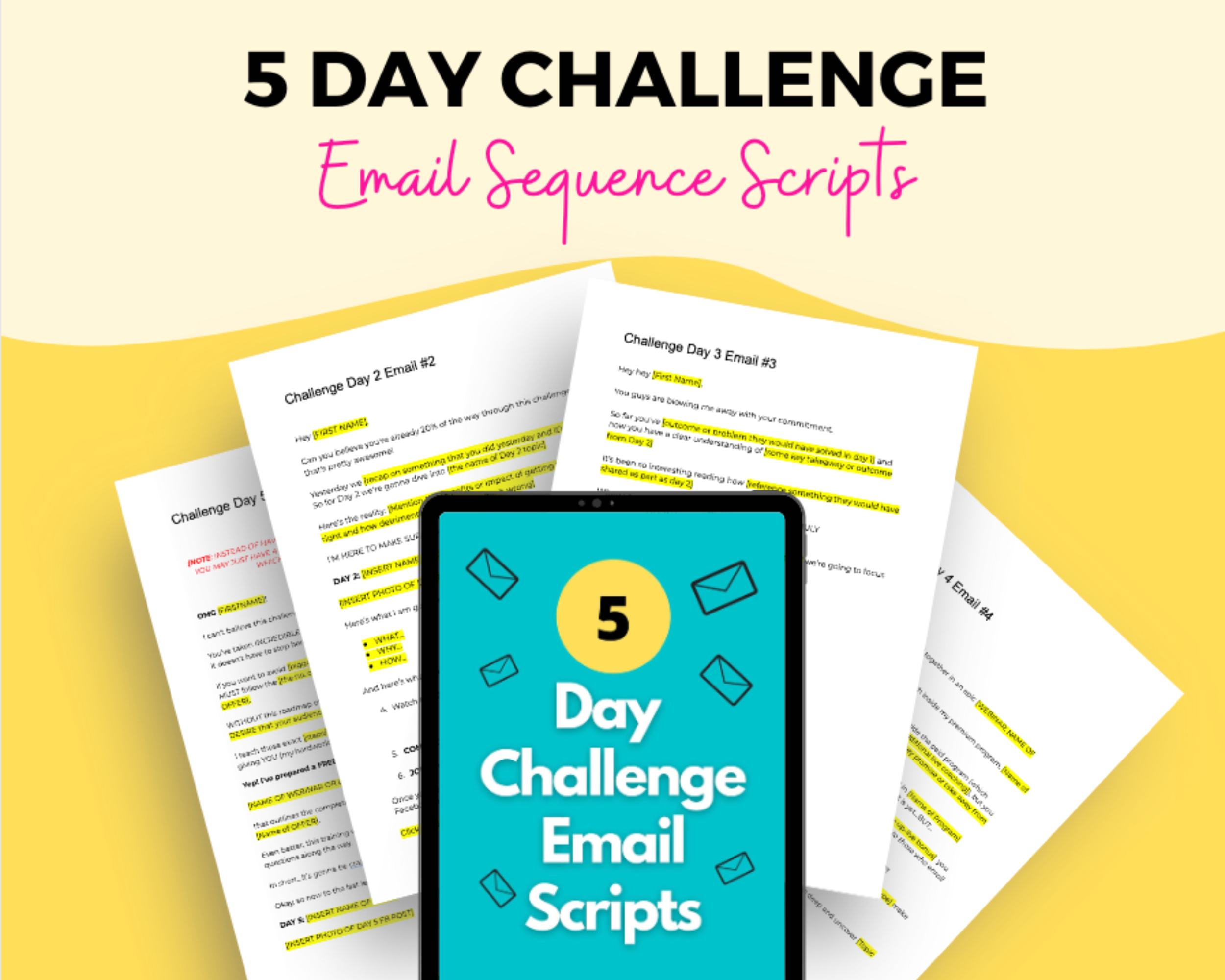 Email Scripts for 5 Day Challenge