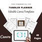 Editable Tumbler Business Planner in Canva | Commercial Use