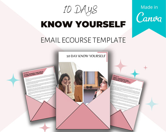 Editable 10 Day Know Yourself Emails | Rebrandable Done-for-You eCourse