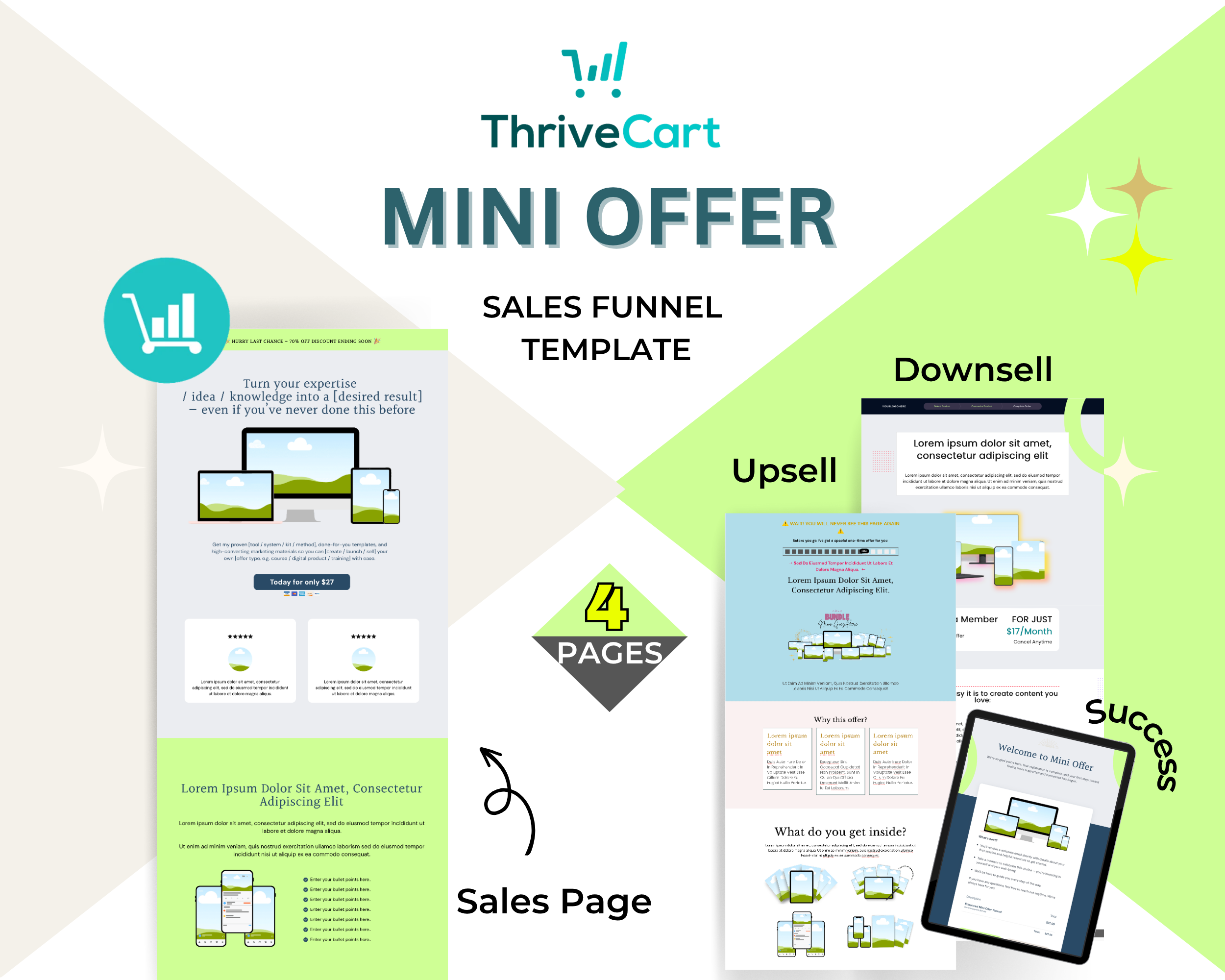 Mini Offer Funnel Template in ThriveCart