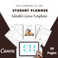 Editable Student Planner Templates in Canva | Commercial Use